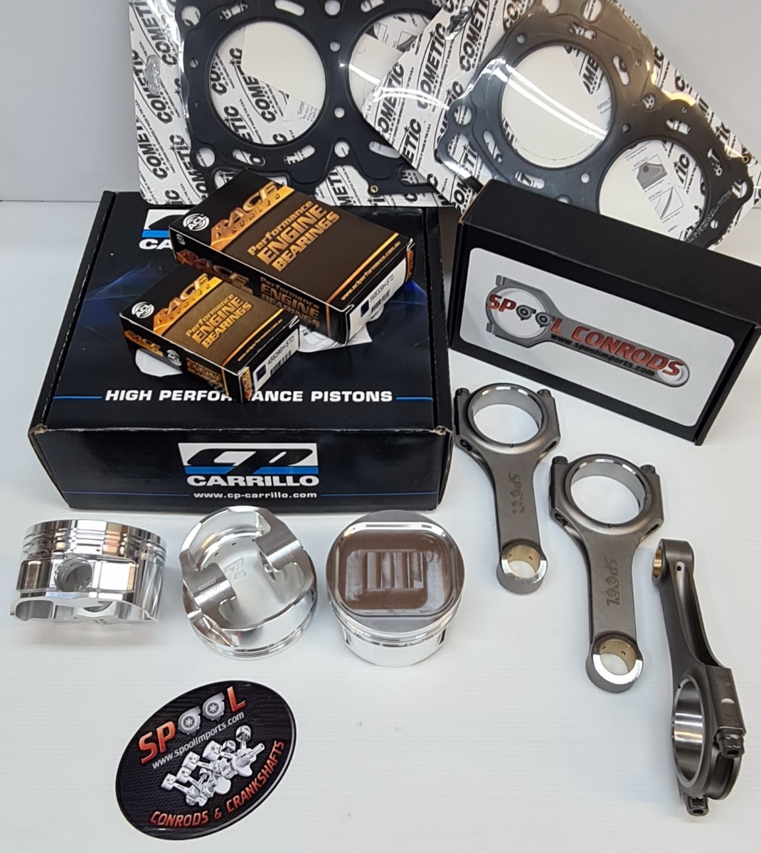 Subaru EJ20 Rebuild Kit with Spool H Beam Conrods and CP Forged