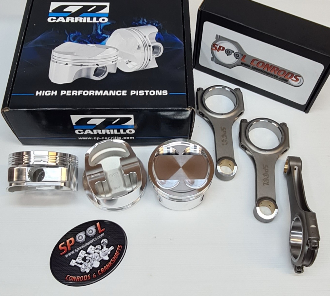 Spool EJ257 WRX STI Connecting Rods and CP Forged Pistons