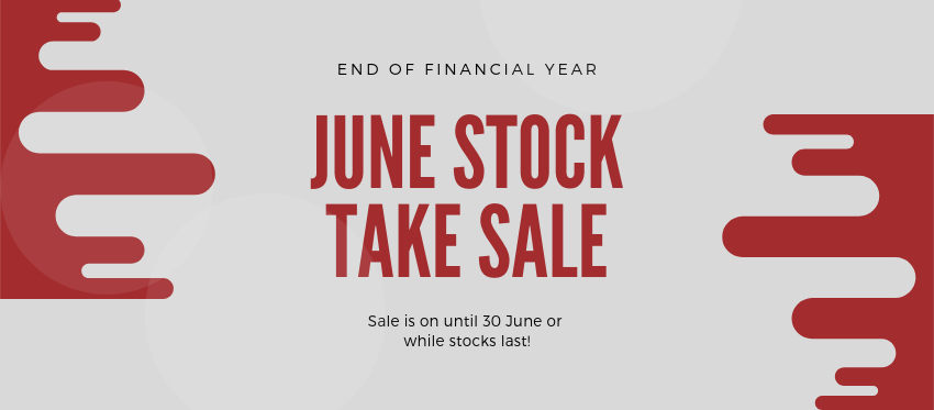 June Stock Take Sale!